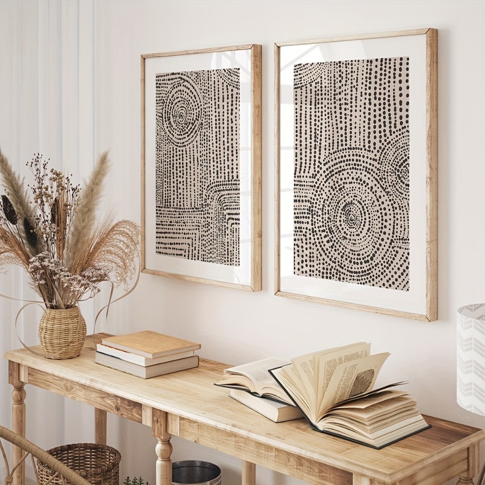Star Map Poster - Rahmenloser abstrakter minimalistischer beiger Druck, Poster
