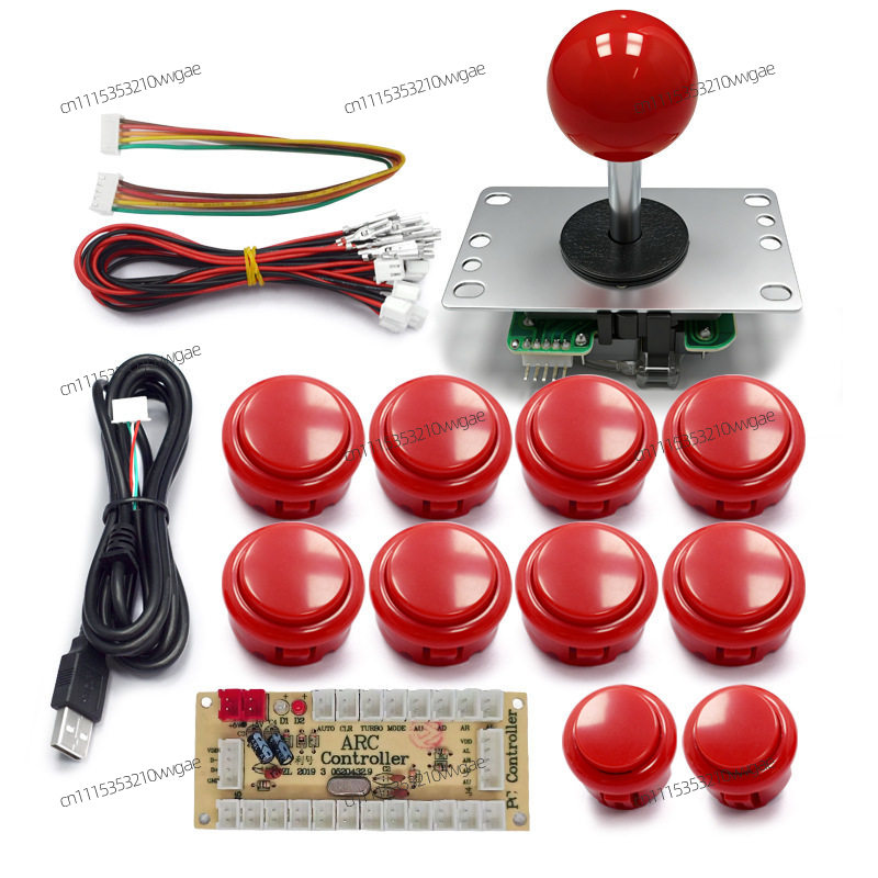 Circuit Snap Kit - DIY Arcade Joystick-Teile USB-Leiterplatte 30mm Snap-in-Tasten-Set